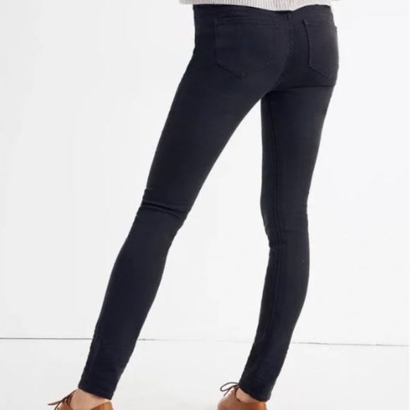 NWT Madewell Maternity Over The Belly Skinny Jeans Preppy Black Lunar Wash Women - Picture 4 of 5